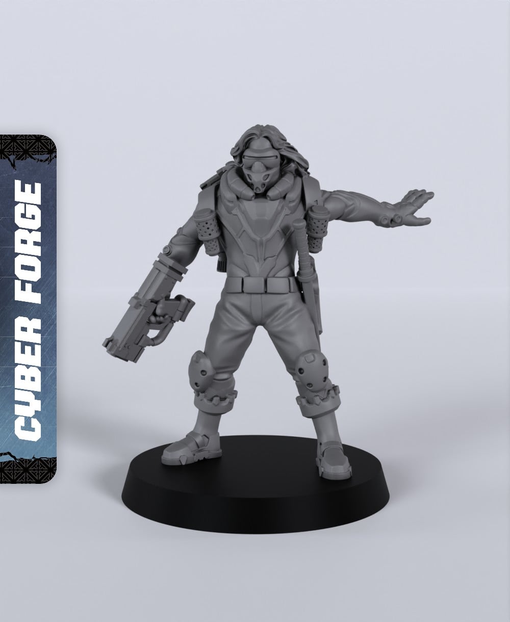 Dorian Topside - With Free Cyberpunk - Sci-Fi Gift Ideas for RPG and Wargamers 3d model
