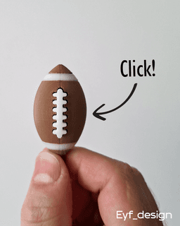 Football Clicker Fidget Toy 3d model