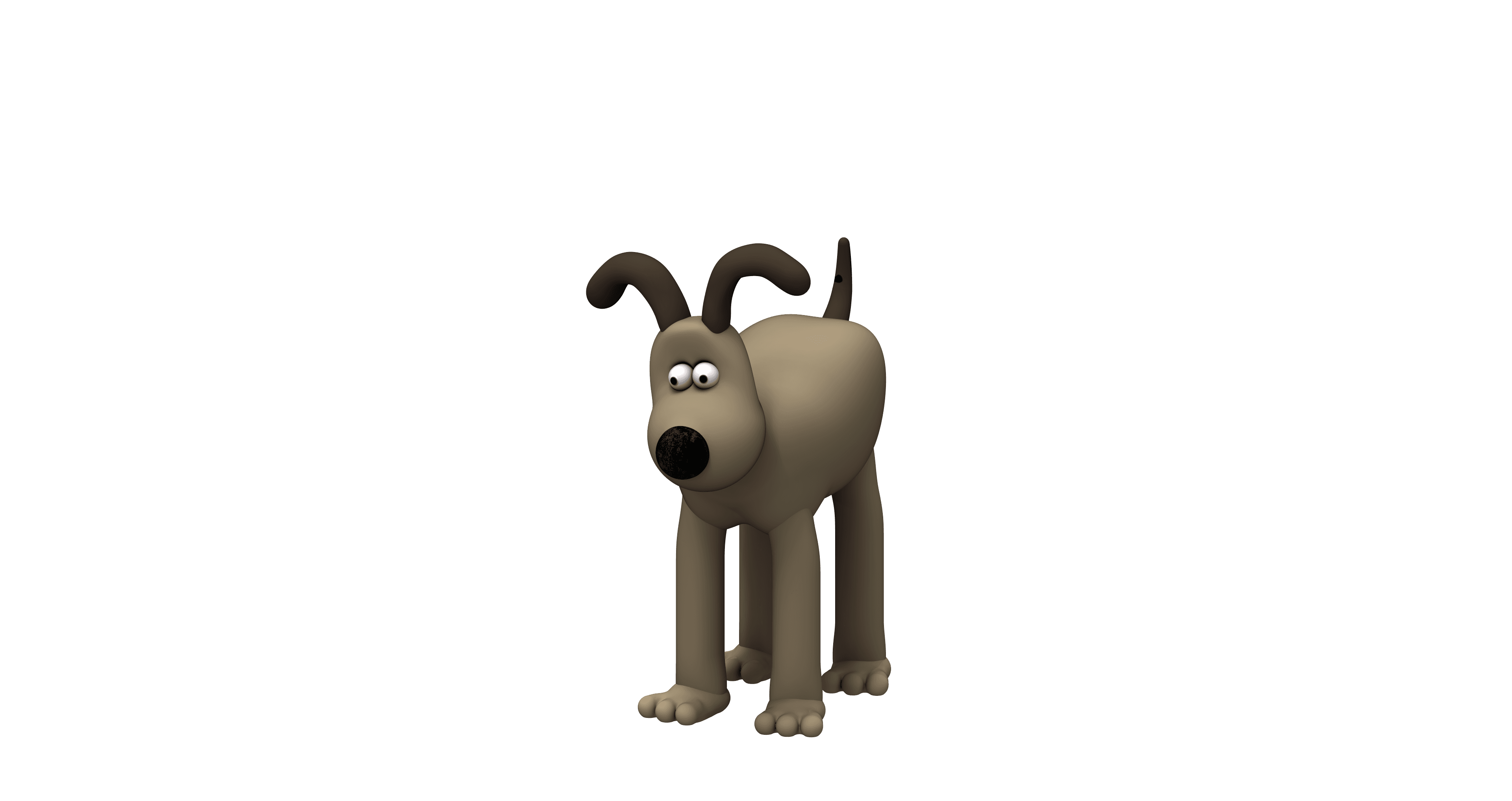Wallace and Gromit - Gromit sculpt 3d model
