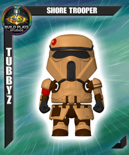 STAR WARS Shore Trooper Multicolor Flexi Print-In-Place 3d model