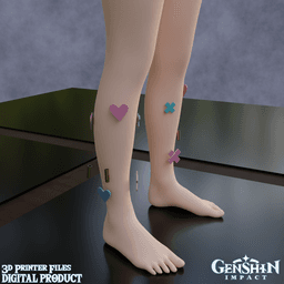 Varesa Cosplay Set Genshin Impact 3d model