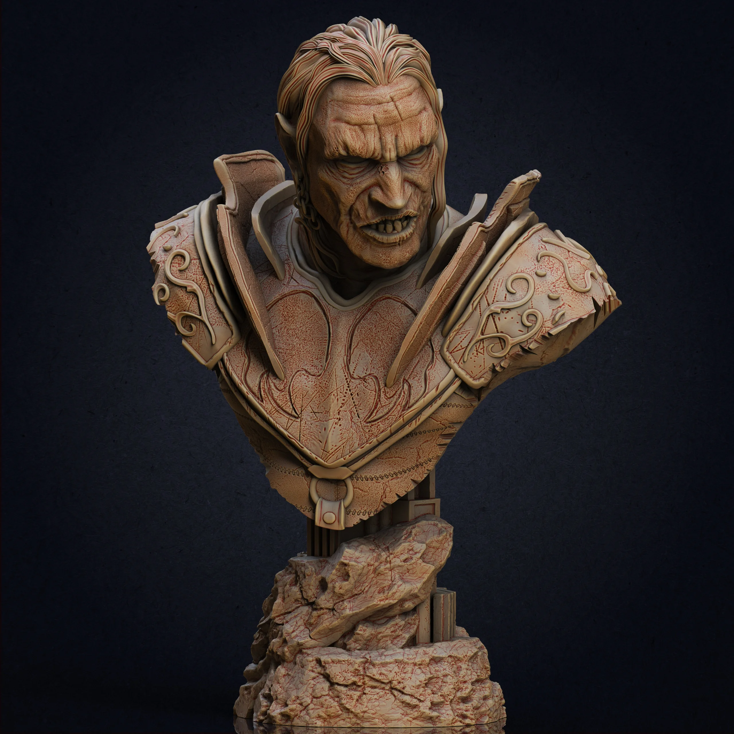 Gorbag bust - LOTR (Pre-Supported) 3d model