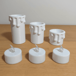 Tea Light Candles 3d model