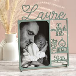 Customizable birth announcement frame 3d model