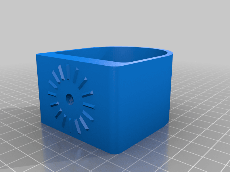 Stick Holder for 3-Wheel Rollator (and others) 3d model