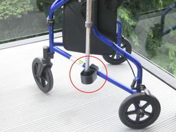 Stick Holder for 3-Wheel Rollator (and others)