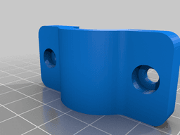 Stick Holder for 3-Wheel Rollator (and others) 3d model