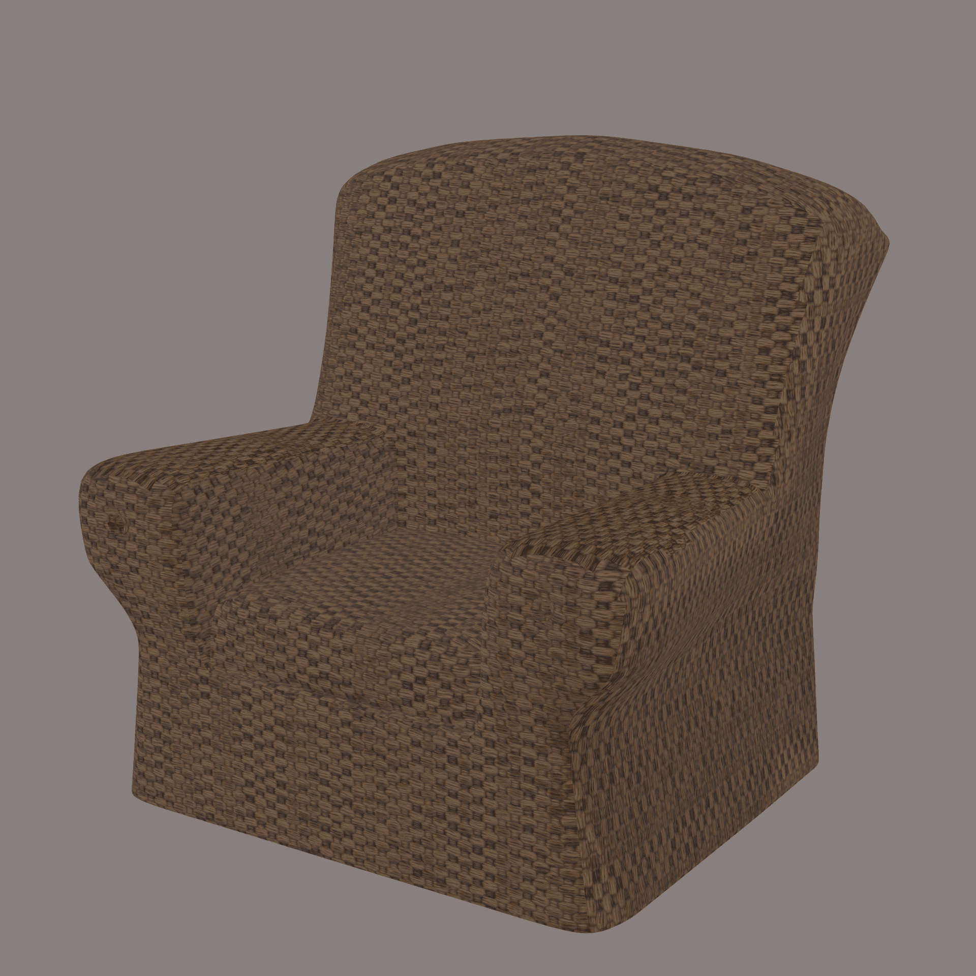 Cloth Arm Chair 3d model