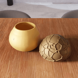 Mushroom Storage - Decorative Fungi Container 3d model