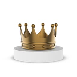 3D Crown, Gold Crown, Queen - King - Princess - Prince - Royalty Crown, Party Accessorie 3d model