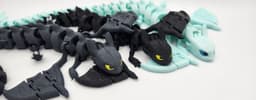 FLEXI TOOTHLESS & LIGHT FURY 3d model