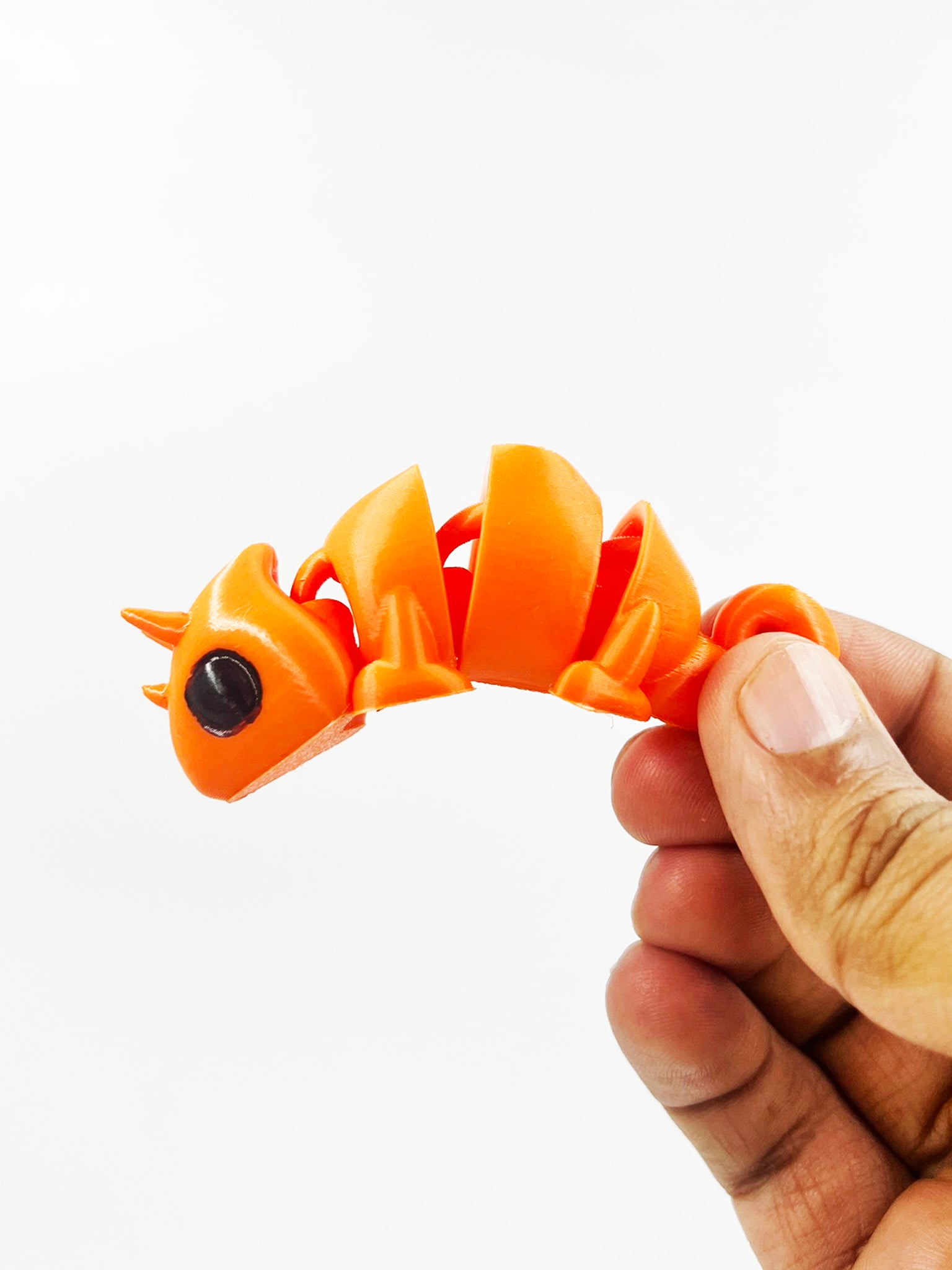 Horned Chameleon Fidget toy 3d model