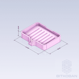Soap & Sponge Holder with Drainage 3d model
