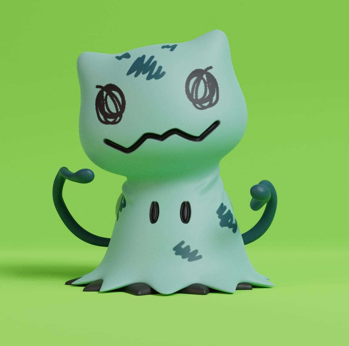 Mimikyu Bulbasaur 3d model