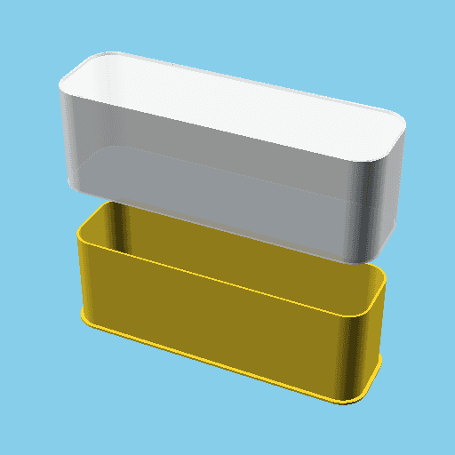 Minus Sign, nestable box (v1) 3d model