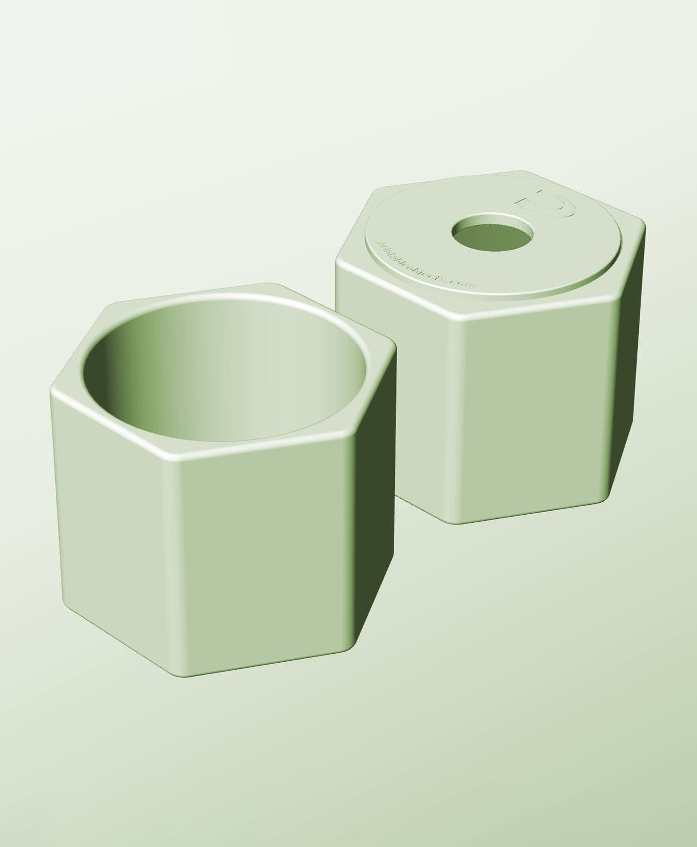 CH128-120-P Stacking pierced component box bin for makers 3d model