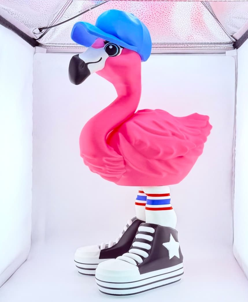 High Tops & Cap Flamingo Fit for Porch Flamingo 3d model