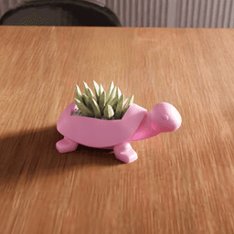 Turtle Character Planter 3d model
