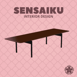 Miniature Replica 1:12 Cecilie Manz 01. Post Table 320 cm for Miniature Dollhouse - 3D Print Instan 3d model