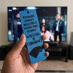 Game of Thrones x The Boys Bookmark | "Winter is Coming" Direwolf | Premium STL & OBJ 3d model