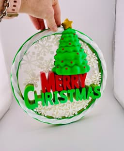 Merry Christmas Wall Decor 3d model