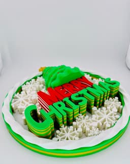 Merry Christmas Wall Decor 3d model