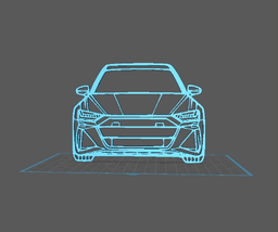 Audi - RS6 Wall Art 3d model
