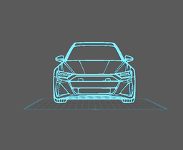 Audi - RS6 Wall Art 3d model
