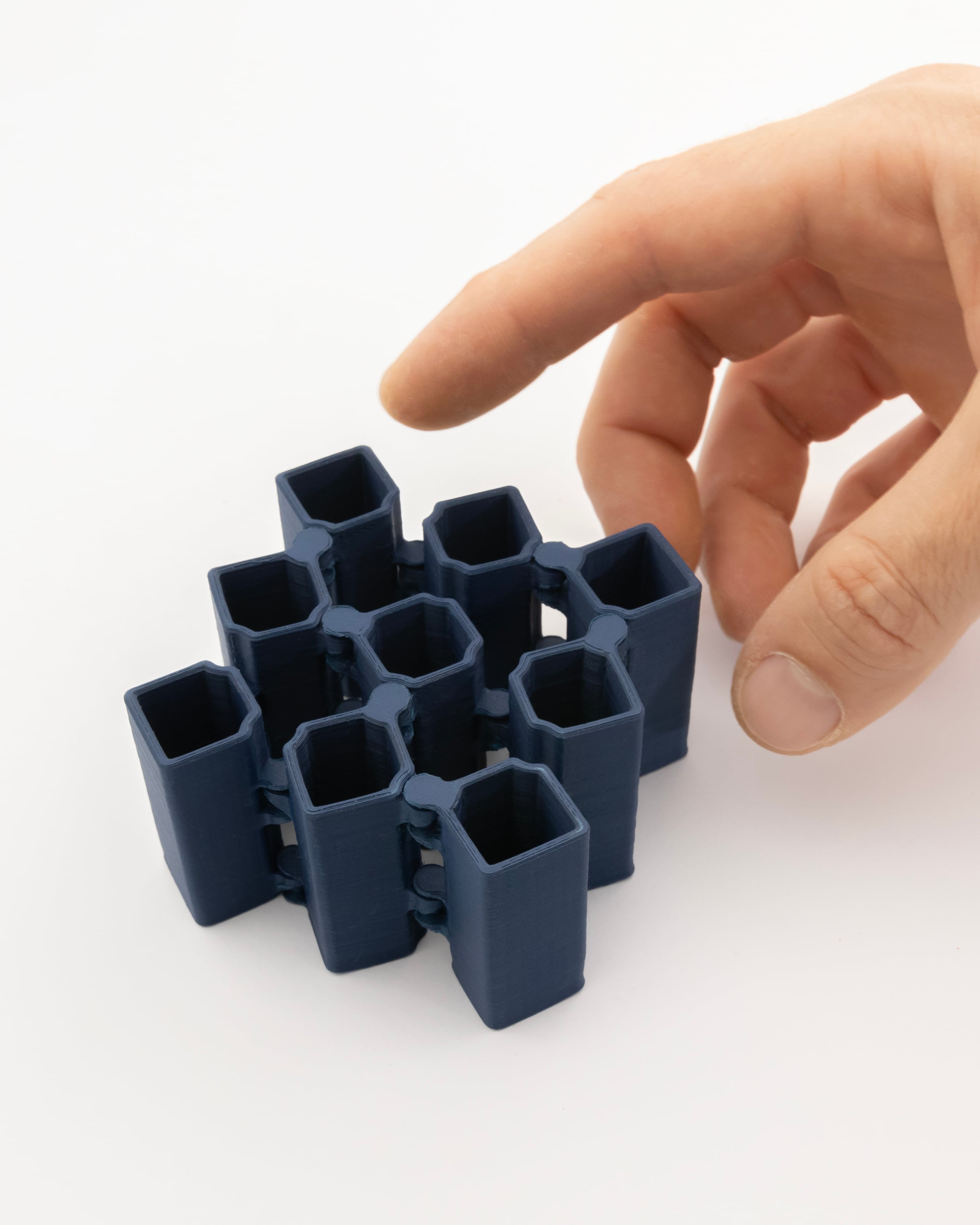 Auxetic Cubes // 18mm 3x3 Stacked 3d model