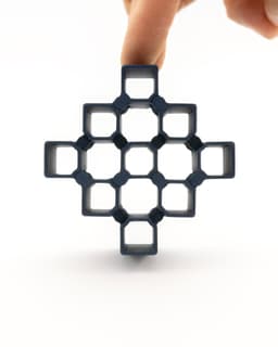 Auxetic Cubes // 18mm 3x3 Stacked 3d model