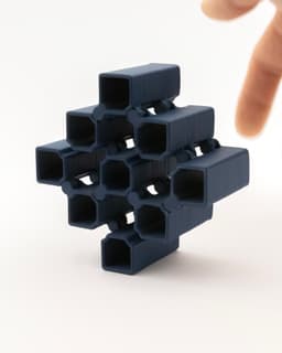 Auxetic Cubes // 18mm 3x3 Stacked 3d model