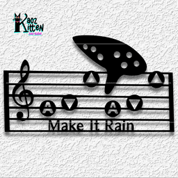 make it rain ocarina of time wall art zelda decor 3d model