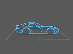 Dodge - Viper GTS Wall Art 3d model