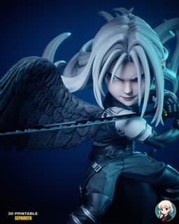 Sephiroth Final Fantasy 7 Chibi - Premium Collectible 3d model