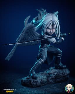 Sephiroth Final Fantasy 7 Chibi - Premium Collectible 3d model