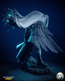 Sephiroth Final Fantasy 7 Chibi - Premium Collectible 3d model