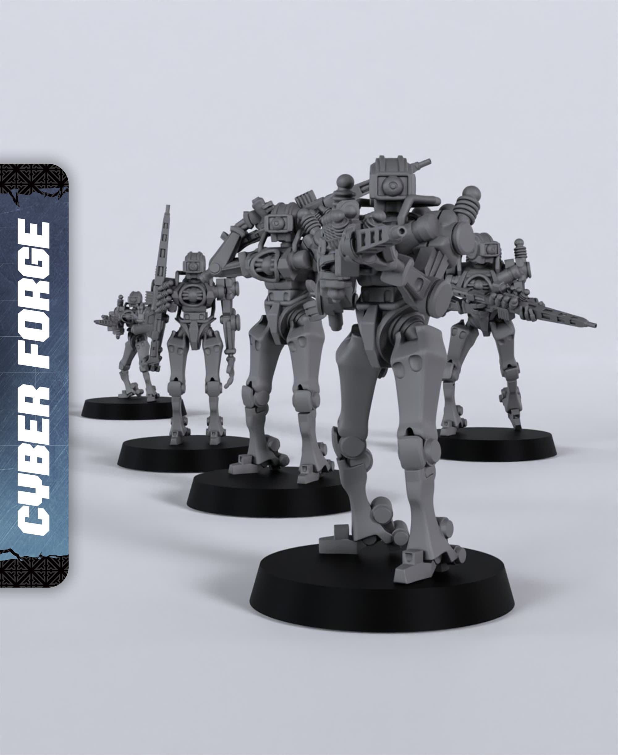 Coil Guards - With Free Cyberpunk - Sci-Fi Gift Ideas for RPG and Wargamers 3d model