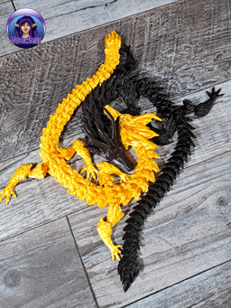 Furry Dragon-Articulated Dragon 3d model