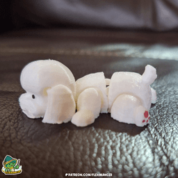 Bichon Frise Dog | Flexi print-in-place + Keychain | Multicolor 3d model