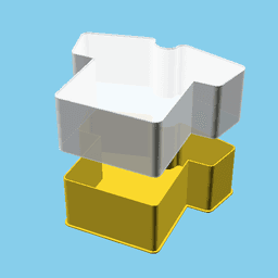 T-shirt, nestable box (v1) 3d model