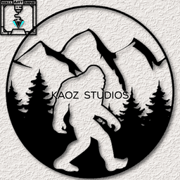 bigfoot wall art sasquatch wall decor big foot decoration 3d model