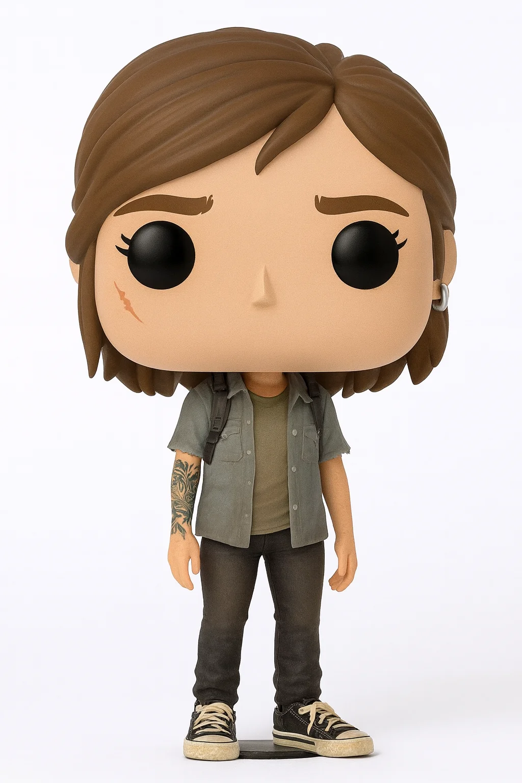 ELLIE THE LAST OF US FUNKO POP STYLE – STL Fan Art Model 3d model