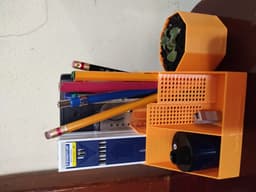 Pen_Desk_Organizer_Pot_Terom v9.stl - Download your model has good drainage For your plant. - 3d model