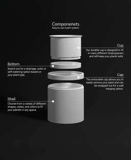 Diamond Modular Planter 3d model