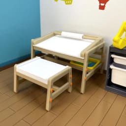 Miniature Dollhouse Child's Room Table Desk Toy Storage Collection STL 1:12 Scale License 3d model
