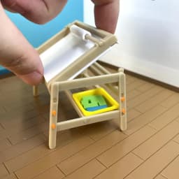 Miniature Dollhouse Child's Room Table Desk Toy Storage Collection STL 1:12 Scale License 3d model