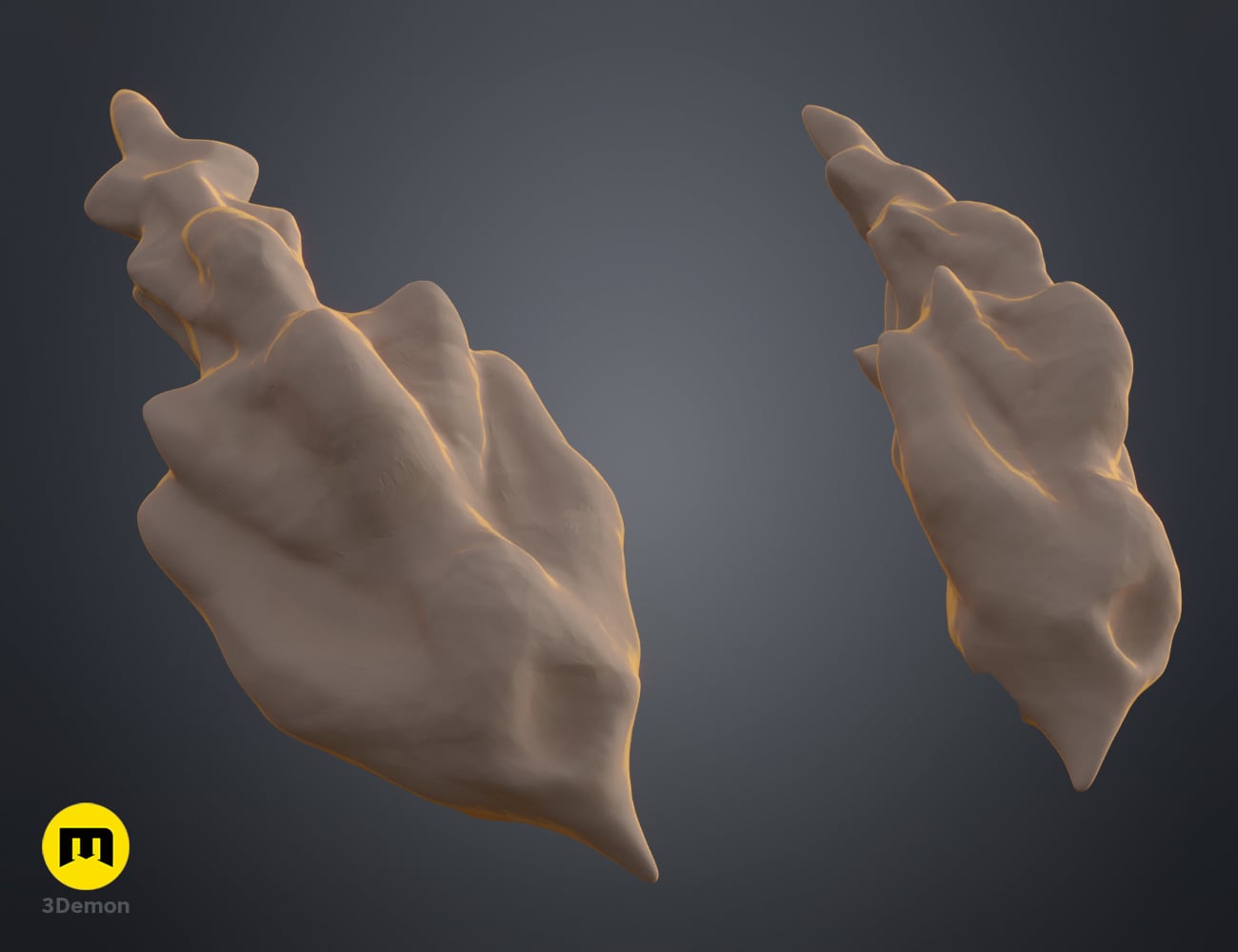 Cloud Beast Horns 3d model