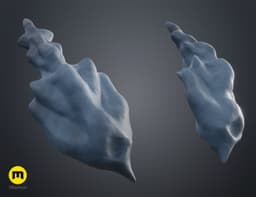 Cloud Beast Horns 3d model