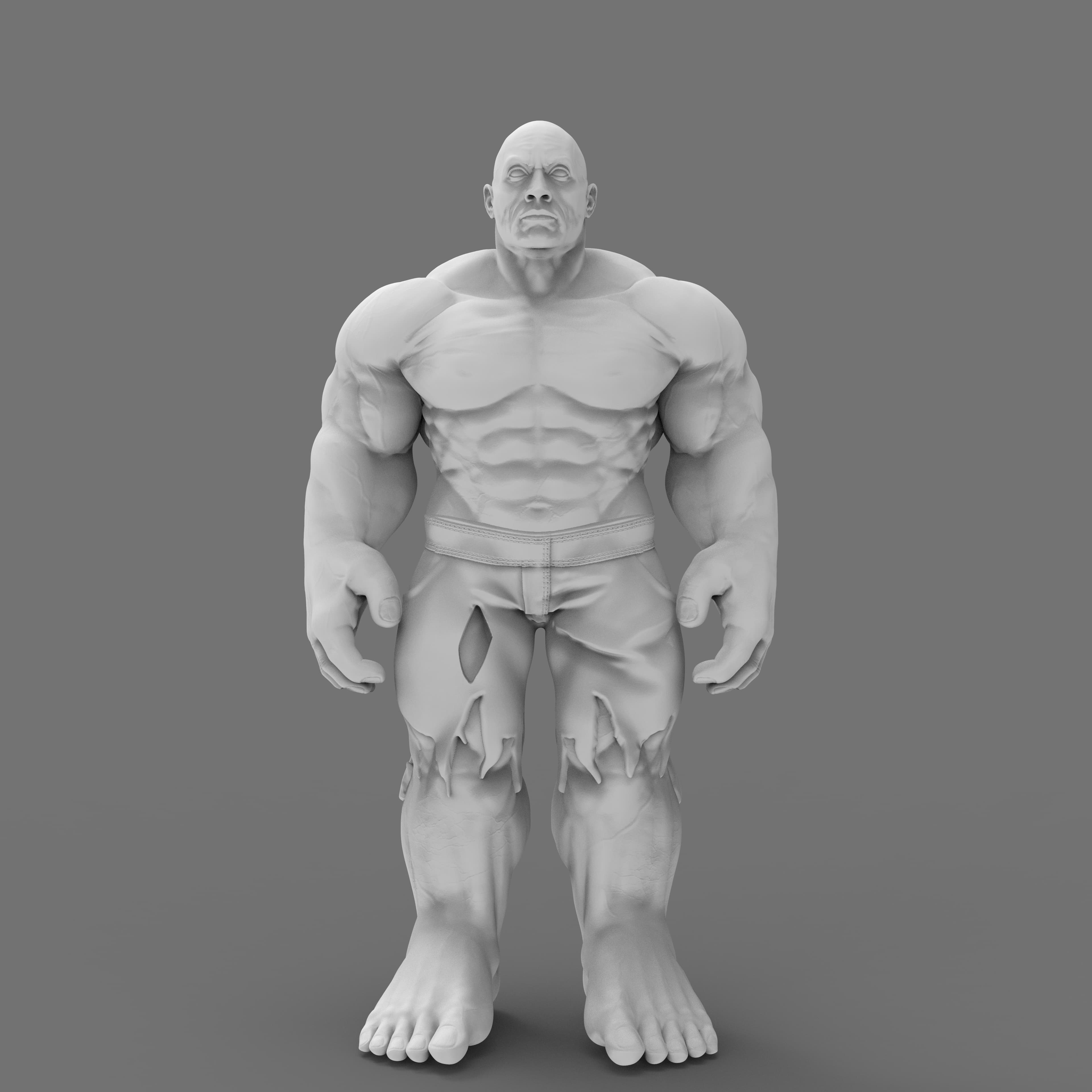 Rock x Hulk STL file 3d model