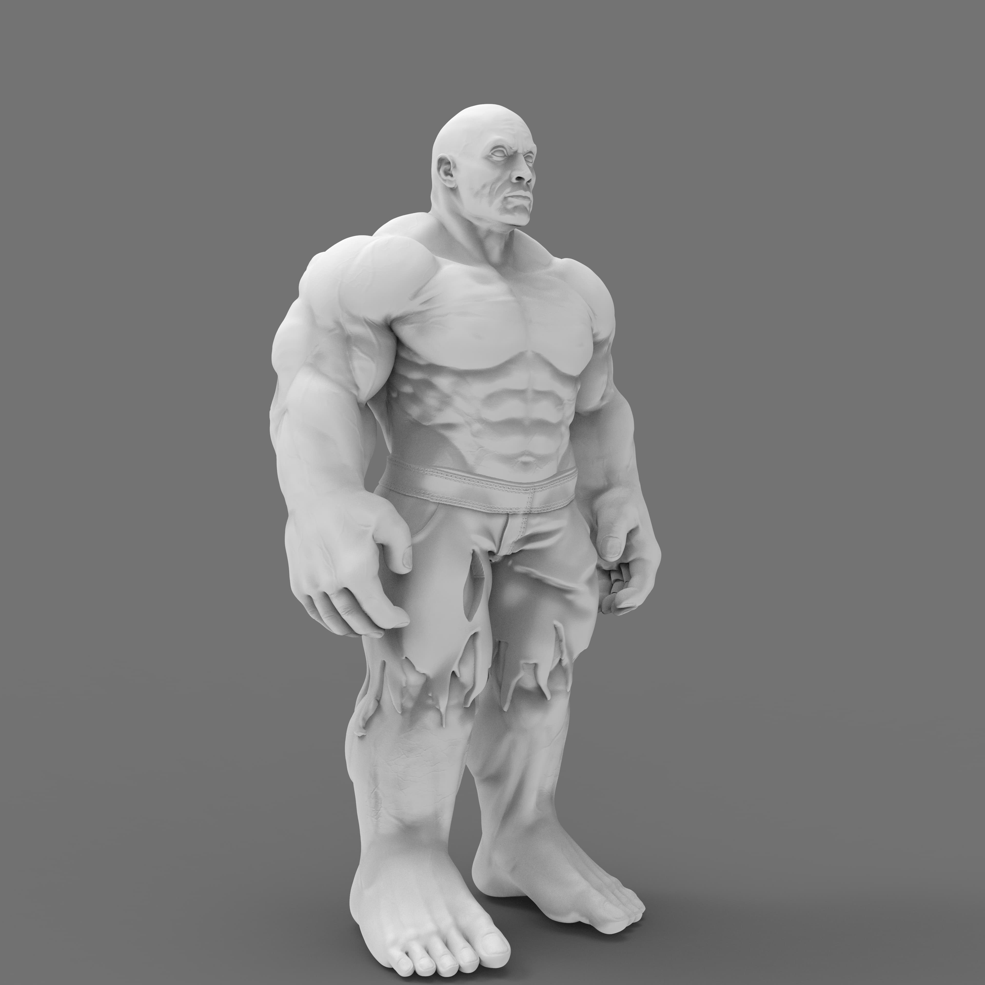 Rock x Hulk STL file 3d model